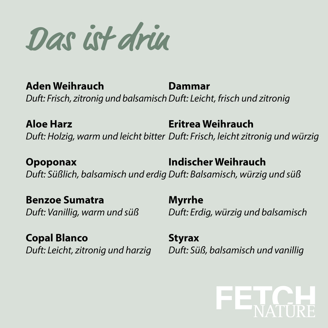 Schnupperset „Harze & Weihrauch“