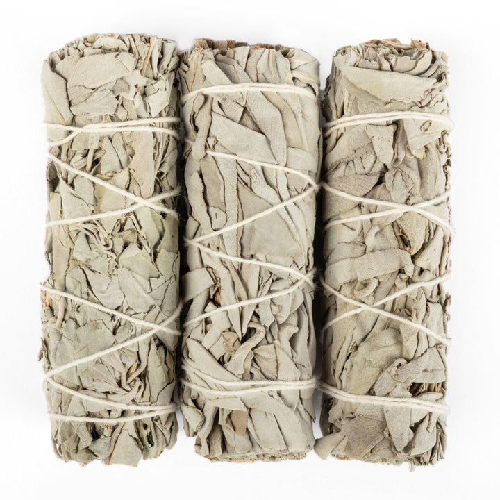 Incense bundle set: white sage, mugwort &amp; lavender, 3 pieces