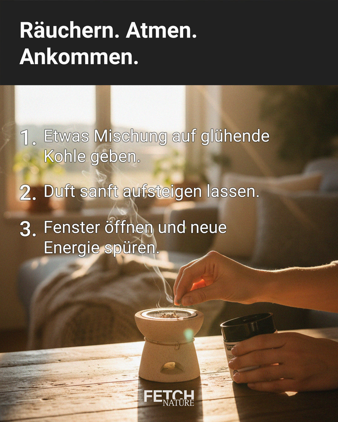 Mindfulness incense blend - achieve inner peace and serenity