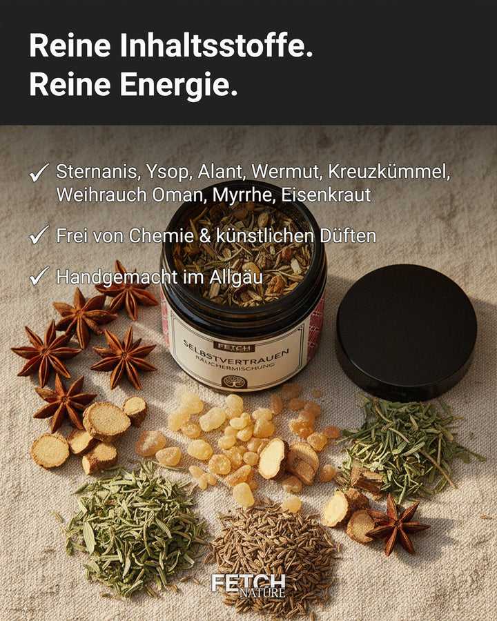 Courage &amp; Self-Confidence Incense Blend - Strengthen your courage and self-confidence