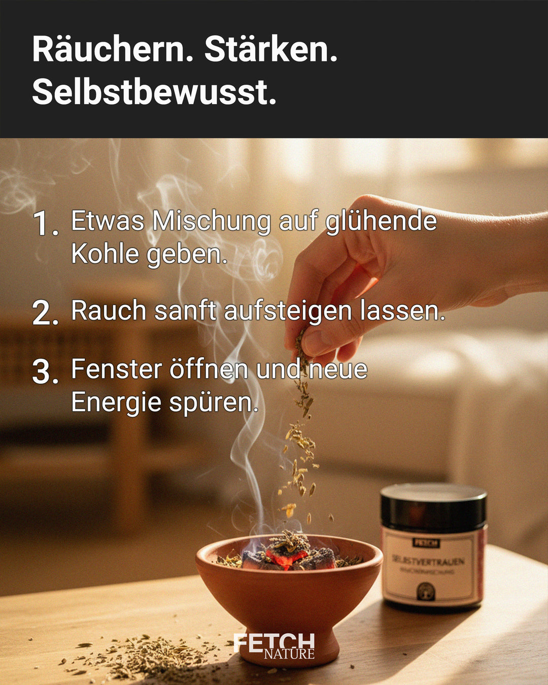 Courage &amp; Self-Confidence Incense Blend - Strengthen your courage and self-confidence